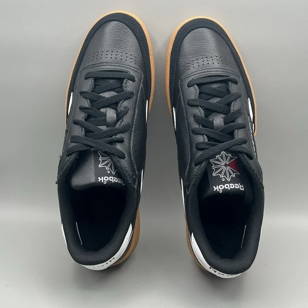 Reebok Classic Club C Revenge Vintage Black And Gum Retro - Men's Size 9.5 NEW